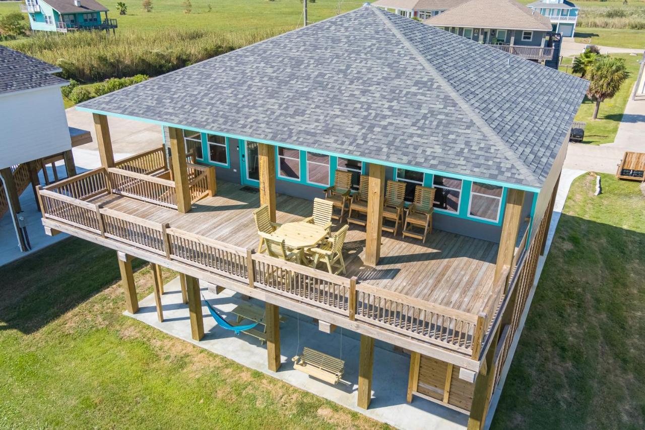 Stylish 4Br Crystal Beach Retreat Walk To Beach Bolivar Peninsula Экстерьер фото