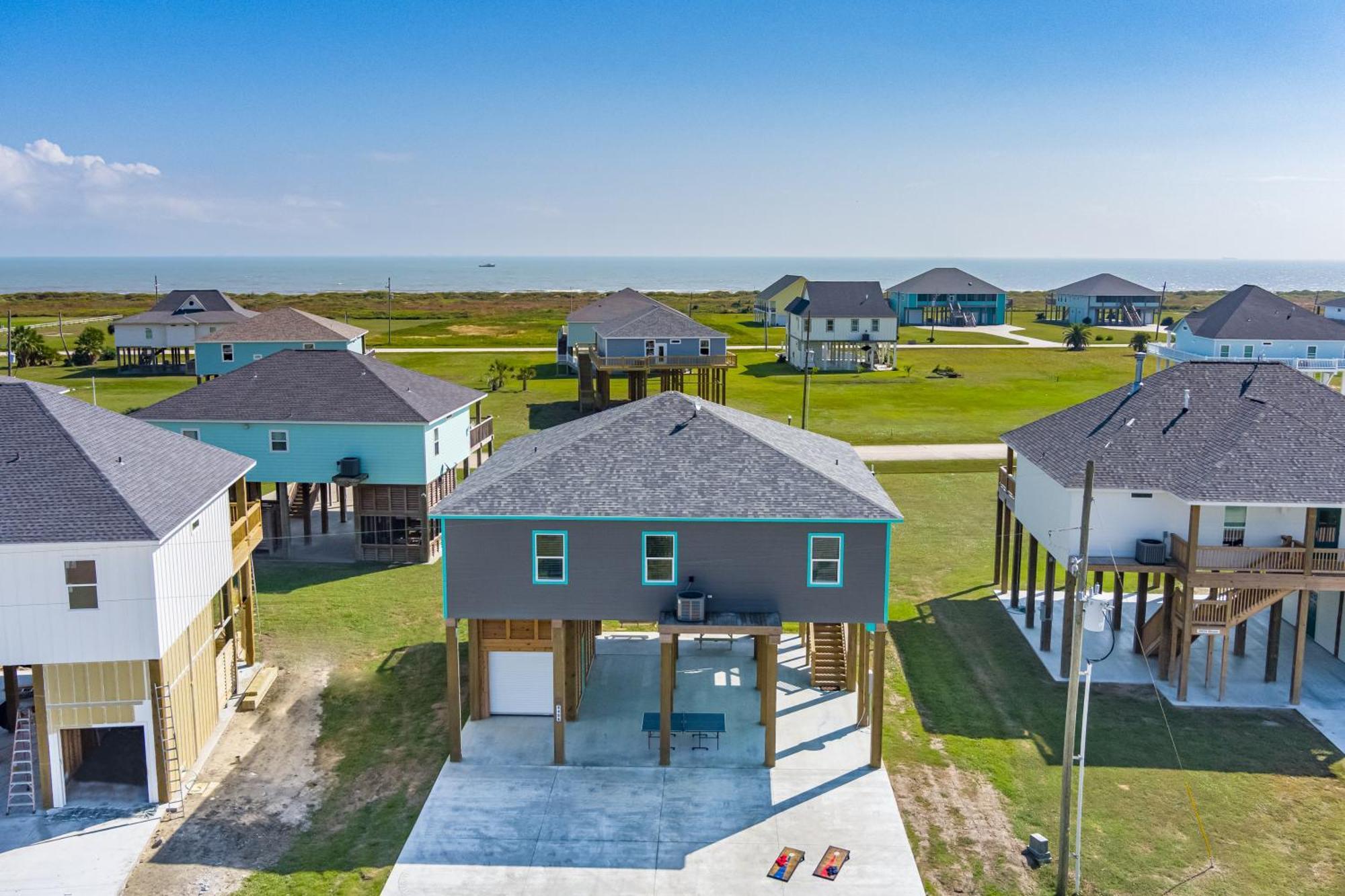 Stylish 4Br Crystal Beach Retreat Walk To Beach Bolivar Peninsula Экстерьер фото