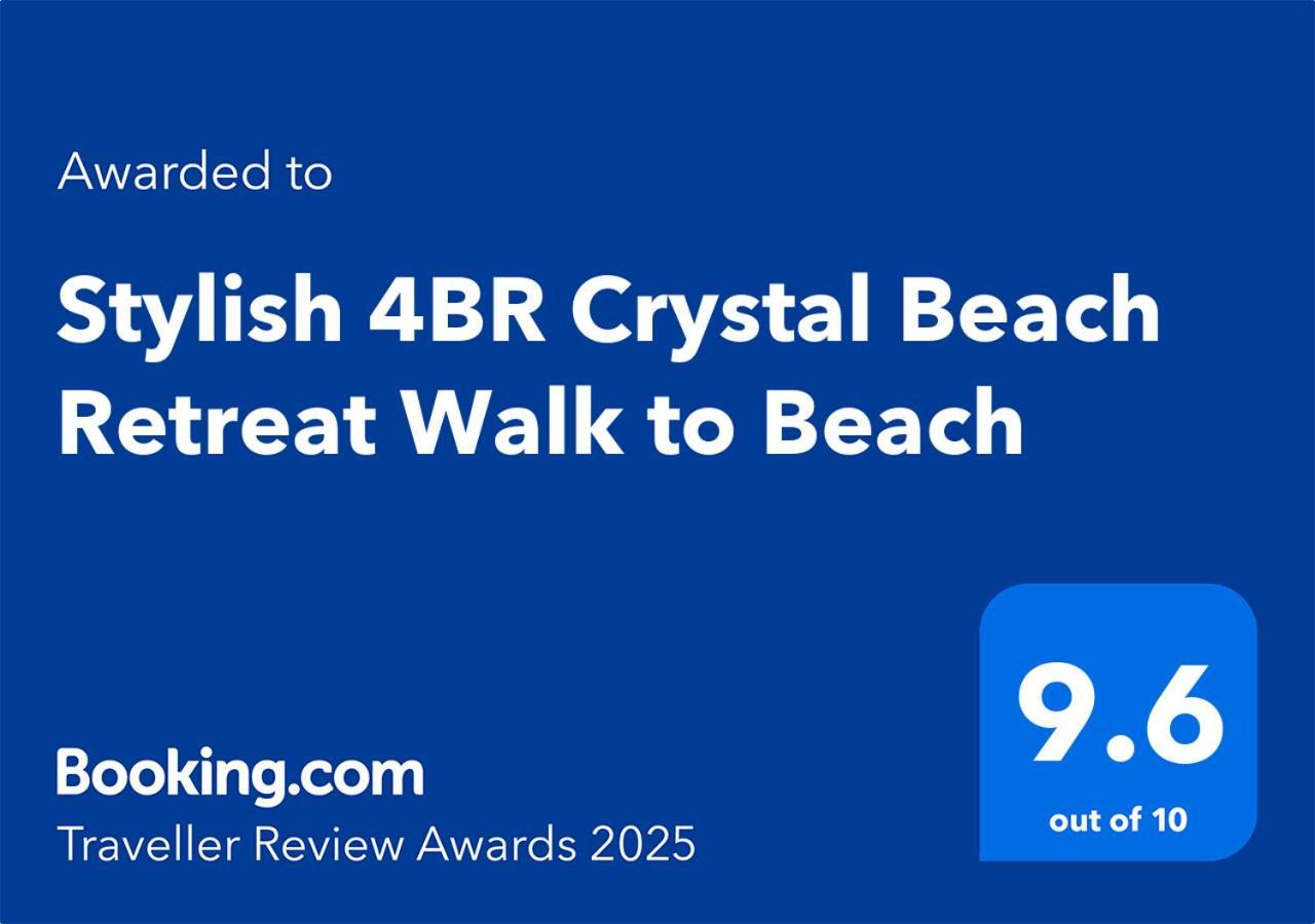 Stylish 4Br Crystal Beach Retreat Walk To Beach Bolivar Peninsula Экстерьер фото
